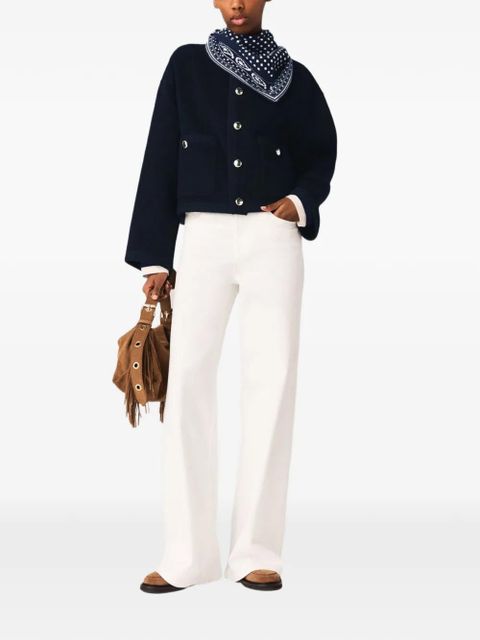 Maje pocket button jacket - Blue - zdjęcie produktu nr 2