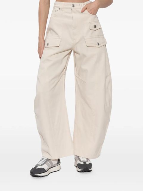 Sportmax button-fastening trousers - Neutrals