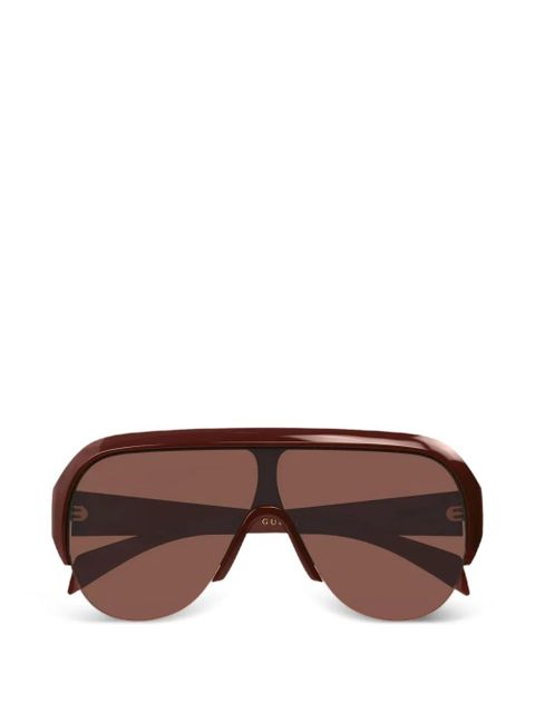 Gucci Eyewear pilot-frame sunglasses - Brown - zdjęcie produktu nr 1