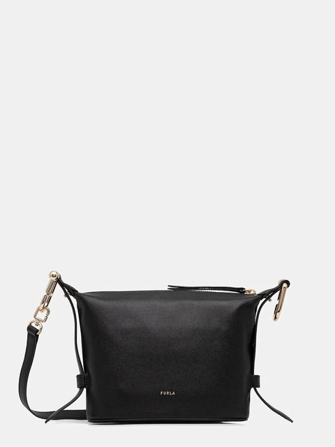 Furla torebka skórzana kolor czarny WE00846.BX2045.O6000 - zdjęcie produktu nr 1