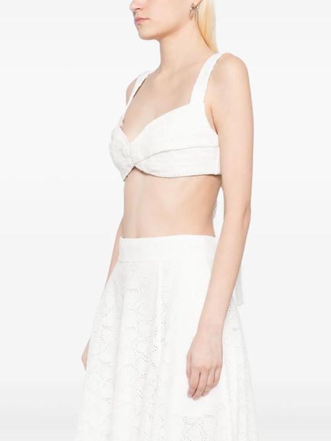ZIMMERMANN crush embroidered bralette - White - zdjęcie produktu nr 2