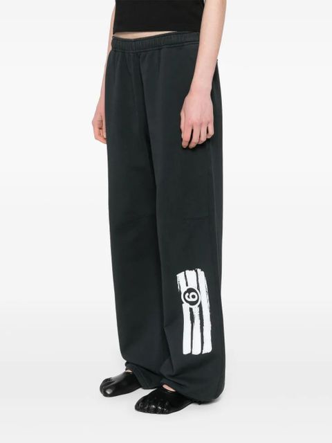 MM6 Maison Margiela Numbers-motif track pants - Grey