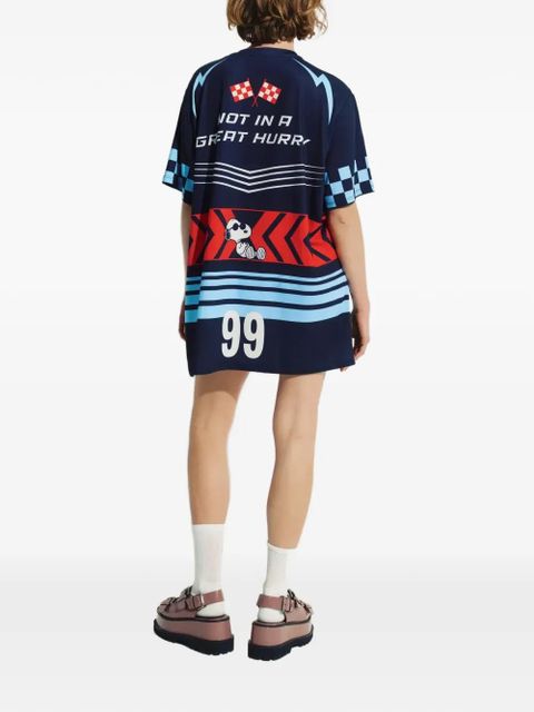 Essentiel Antwerp Peanuts graphic-print oversized T-shirt - Blue