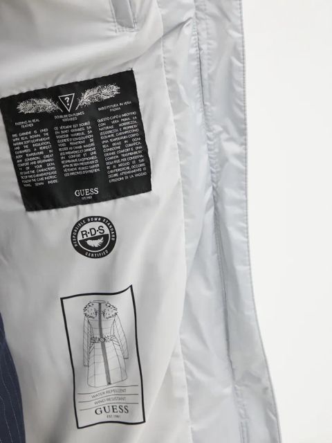 Guess kurtka OLGA damska kolor szary zimowa W4BL40 WEX52