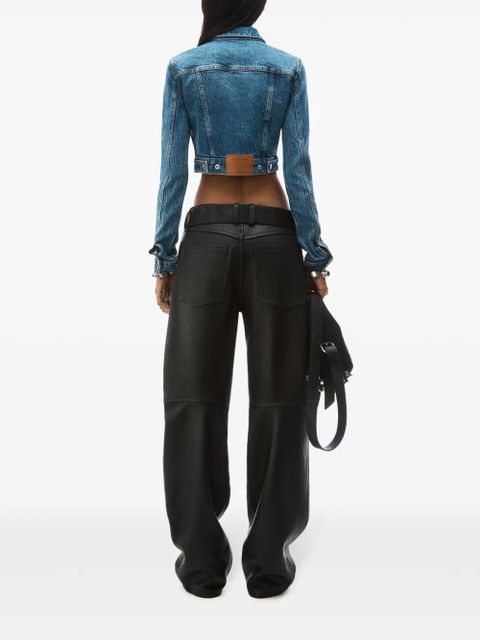 Alexander Wang Shrunken denim jacket - Blue