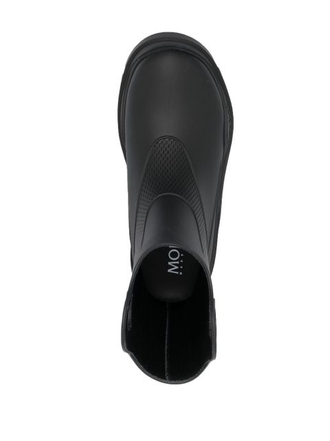 Moncler Misty textured rain boots - Black