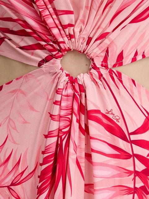 Liu Jo sukienka kolor różowy maxi rozkloszowana VA5029.T2961