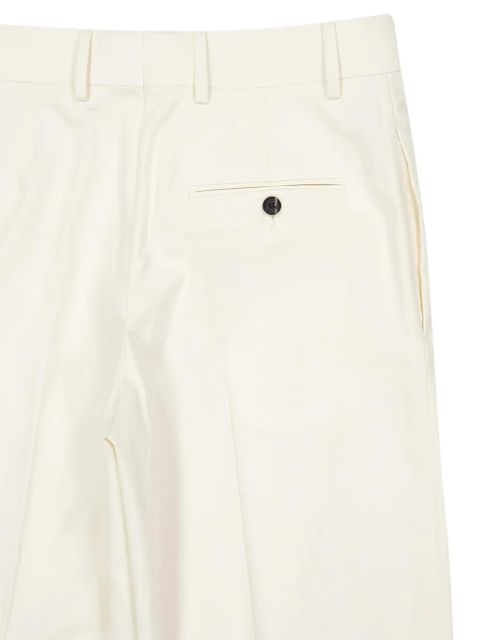 Ferragamo belt-loops tailored trousers - White