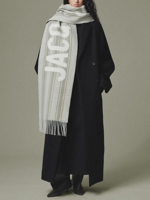 Jacquemus striped logo scarf - Neutrals
