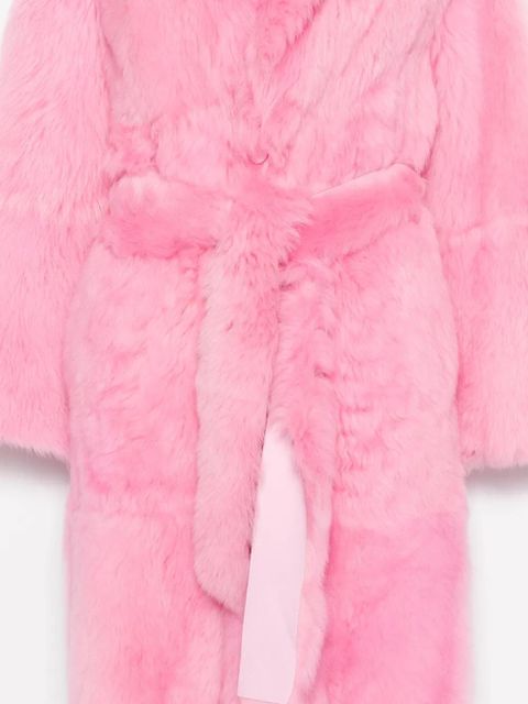 Blumarine button-up fur coat - Pink