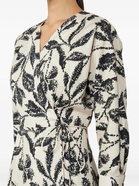 Max Mara floral-print midi dress - Neutrals