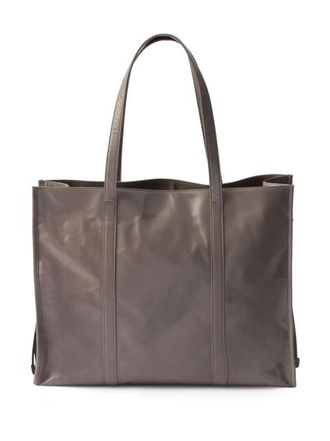 Prada leather tote bag - Grey