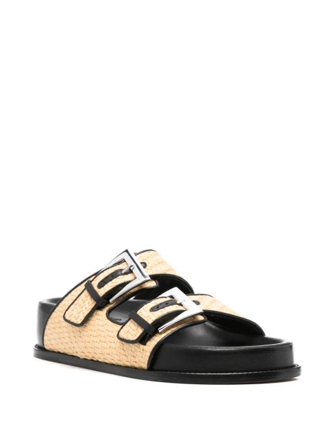 Paris Texas double-buckle sandals - Neutrals