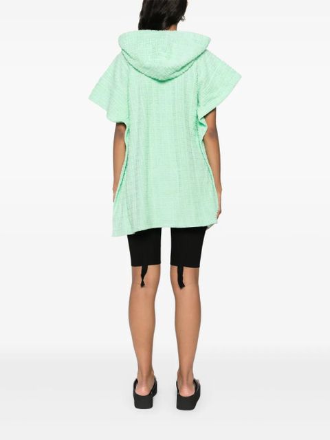 Givenchy 4G-motif poncho - Green