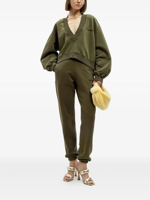 The Attico Penny cuffed trackpants - Green