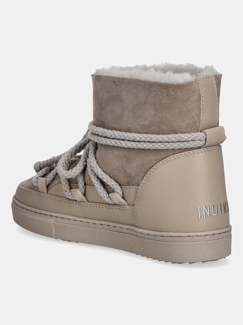 Inuikii śniegowce skórzane Classic kolor szary 1001.003.0122.030