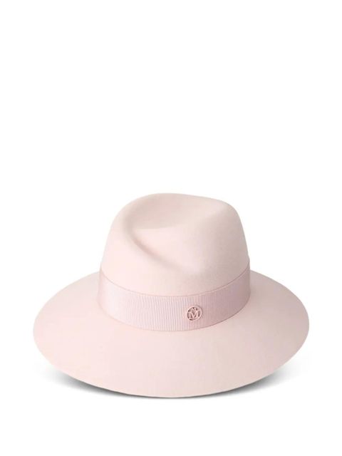 Maison Michel logo-plaque hat - Pink - zdjęcie produktu nr 1