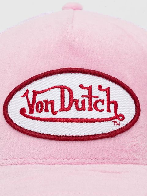 Von Dutch czapka z daszkiem kolor różowy VD.2.CT.KYLIE