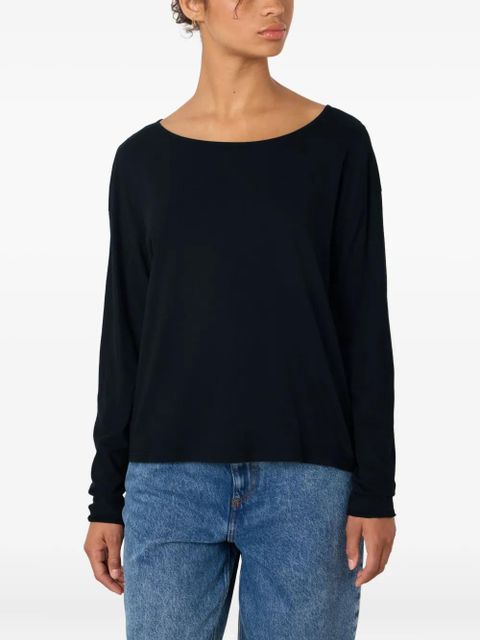 American Vintage boat neck aksun T-shirt - Black