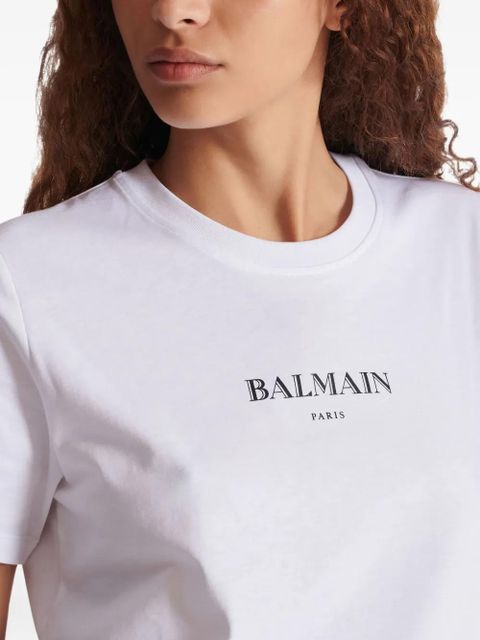 Balmain logo-print T-shirt - White