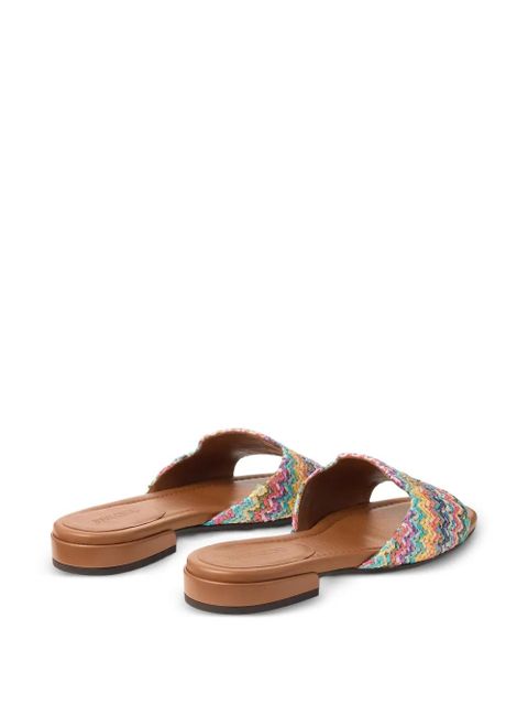 Jimmy Choo Dina woven flat sandals - Multicolour