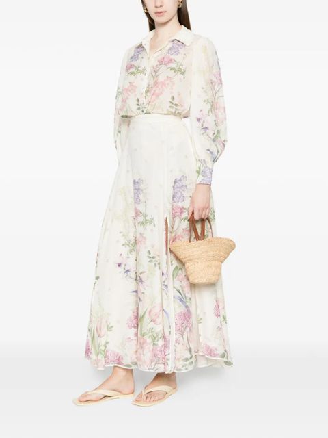 Charo Ruiz Ibiza Aster botanical floral shirt - White - zdjęcie produktu nr 2