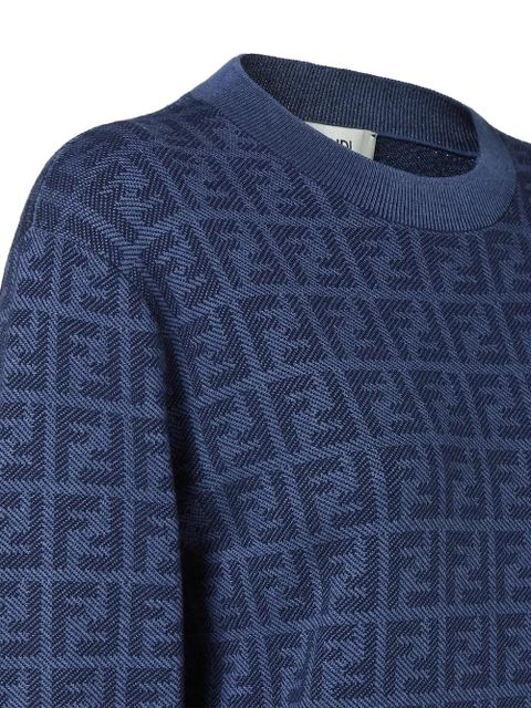 FENDI patterned sweater - Blue - zdjęcie produktu nr 2