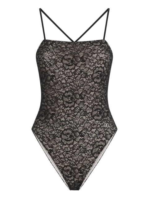 Dolce & Gabbana lace swimsuit - Neutrals - zdjęcie produktu nr 1