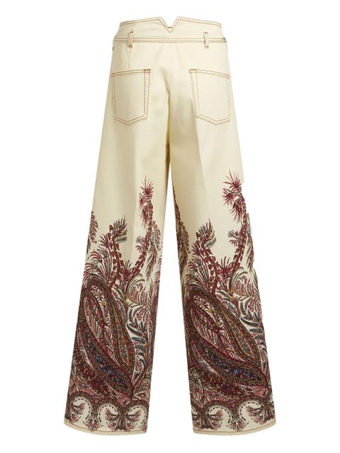 ETRO paisley-print jeans - White - zdjęcie produktu nr 2