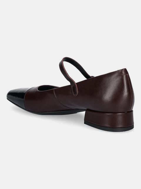 Vagabond Shoemakers czółenka skórzane DEBBI kolor bordowy na słupku 5918-002-85