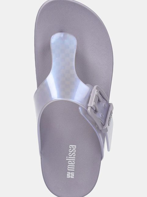 Melissa japonki MELISSA COZY FLIP FLOP AD damskie kolor fioletowy na płaskim obcasie M 35933.BC915