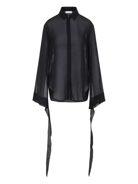 The Frankie Shop tie-sleeve top - Black - zdjęcie produktu nr 1