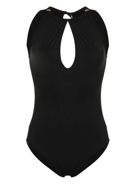 Bottega Veneta keyhole-neck swimsuit - Black