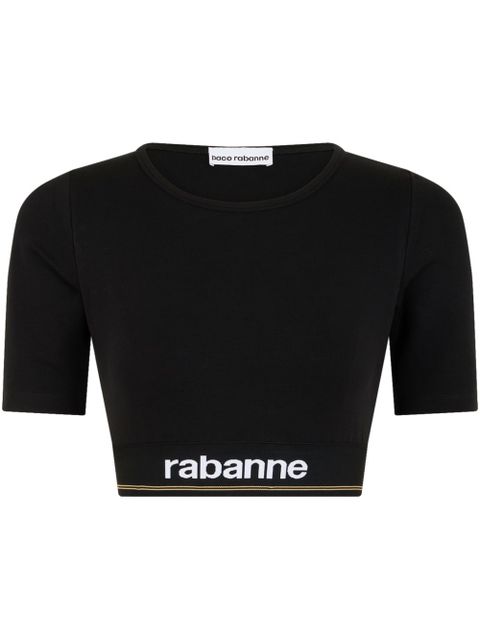 Rabanne Bodyline cropped T-shirt - Black - zdjęcie produktu nr 1