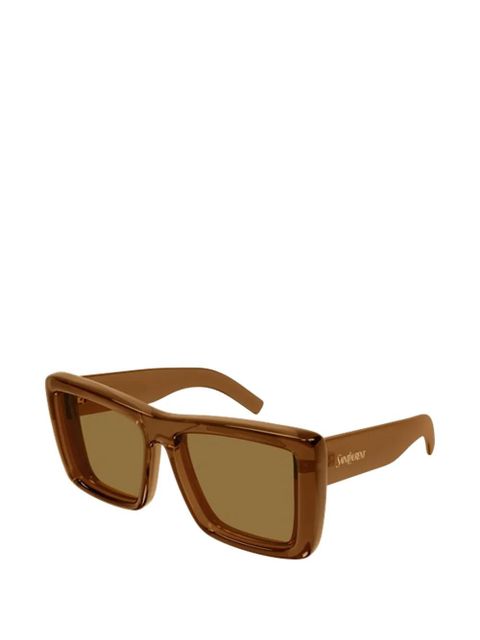 Saint Laurent Eyewear square-frame sunglasses - Brown - zdjęcie produktu nr 2