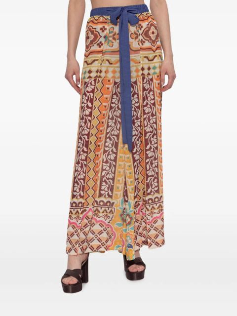 ETRO patterned tie-waist trousers - Neutrals - zdjęcie produktu nr 2