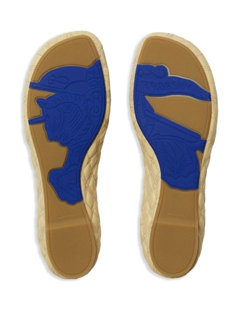 Burberry quilted leather ballerina shoes - Neutrals