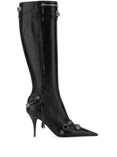 Balenciaga 90mm Cagole leather boots - Black - zdjęcie produktu nr 1
