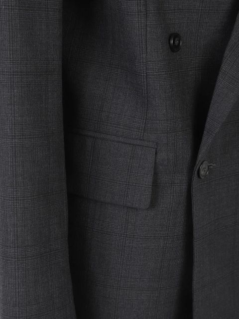 The Frankie Shop Nework plaid double-breasted blazer - Grey