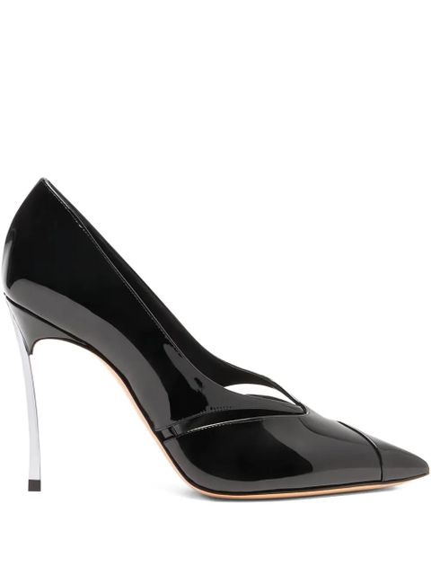 Casadei 100mm Blade Pantera cut-out pumps - Black - zdjęcie produktu nr 1