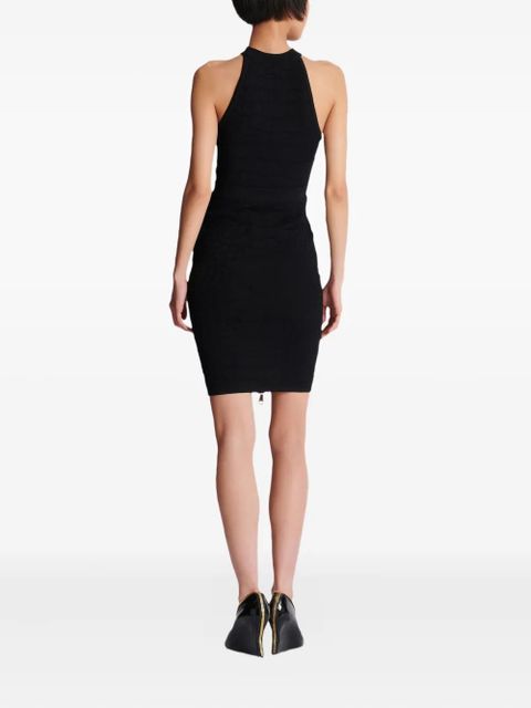 Balmain crocodile-effect zip-front mini skirt - Black - zdjęcie produktu nr 2