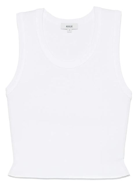 AGOLDE ribbed tank top - White - zdjęcie produktu nr 1