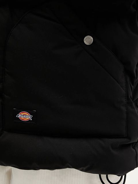 Dickies kurtka kolor czarny zimowa oversize DK0A87OL