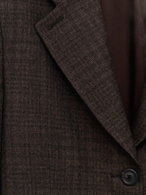 OUR LEGACY Queens check-pattern blazer - Brown