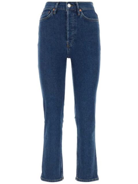 RE/DONE '70s Ultra Rise cropped jeans - Blue - zdjęcie produktu nr 1