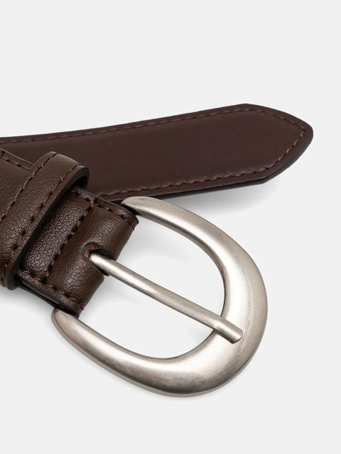 Answear.LAB pasek skórzany damski kolor brązowy - zdjęcie produktu nr 2