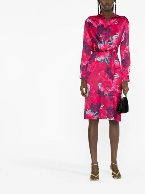PINKO Hibiscus-print shirt dress - zdjęcie produktu nr 2