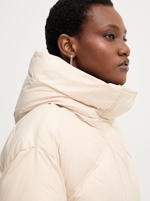 Marella kurtka puchowa kolor beżowy zimowa 2523486025200