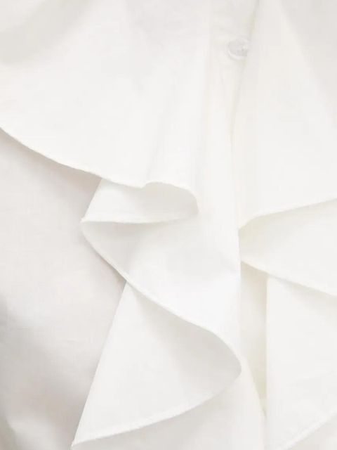 Answear.LAB koszula bawełniana damska kolor biały regular ze stójką