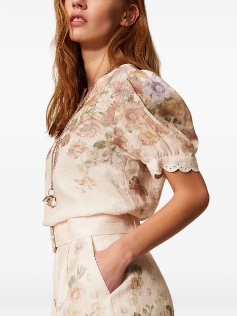 TWINSET floral-print shorts - Neutrals